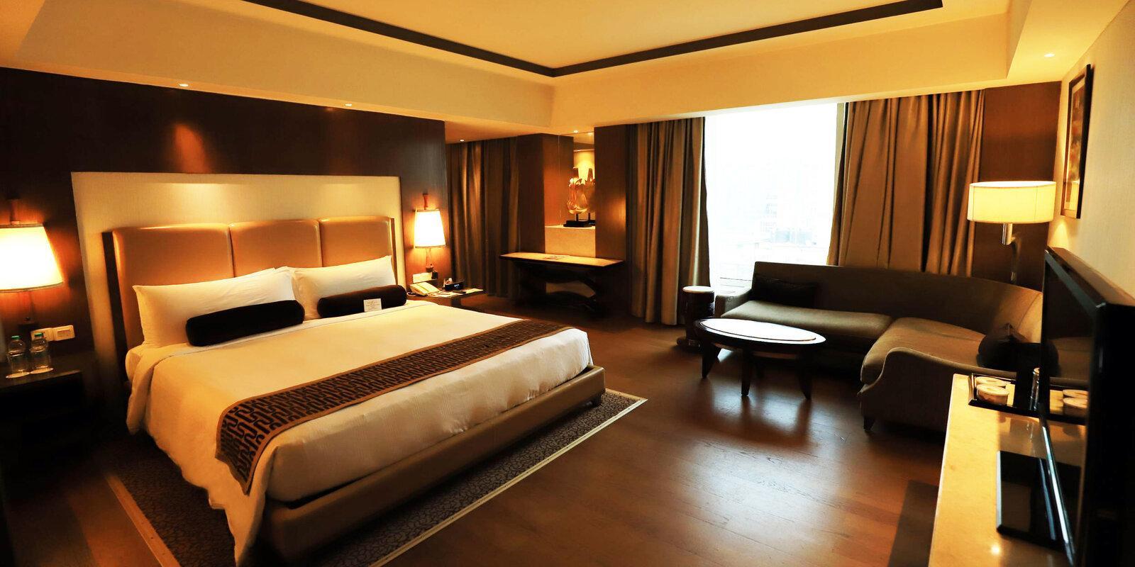 Hotel Crowne Plaza New Delhi Okhla By Ihg Exterior foto A room at the Taj Bengal